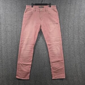 34 Heritage Pink Courage Mid Rise Straight Fit MensPant Size 36X34 (Meas. 34x33)